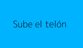 Sube el telón